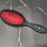 Head Jog 101 Bristle Paddle Brush Red Black Nylon Cushion for Blow Drying view 6