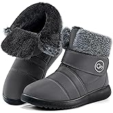 Reimferce Womens Snow Boots for Winter: Comfortable & Warm for All Day Wear - Waterproof Non Slip Booties for Commute Outdoor Walking