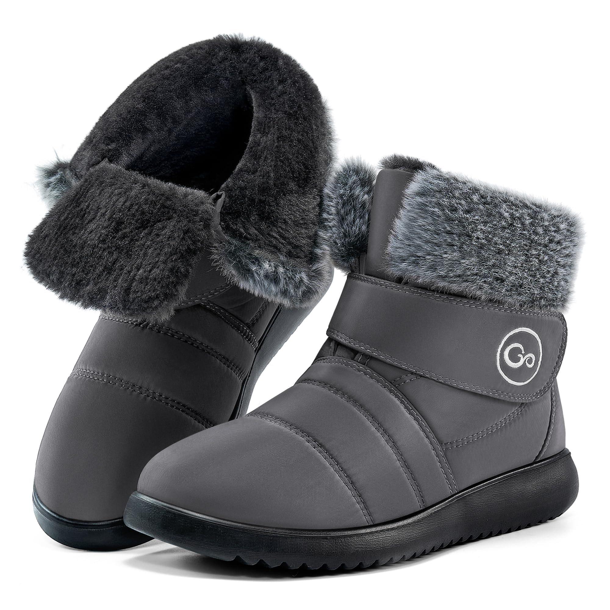 Photo 1 of Reimferce Womens Snow Boots for Winter: Comfortable & Warm for All Day Wear - Waterproof Non Slip Booties for Commute Outdoor Walking