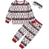 CARETOO Toddler Baby Boy Pajamas Set Kids Sleepwear 2 Pcs Pjs Long Sleeve Top and Pants for 2-7 Years