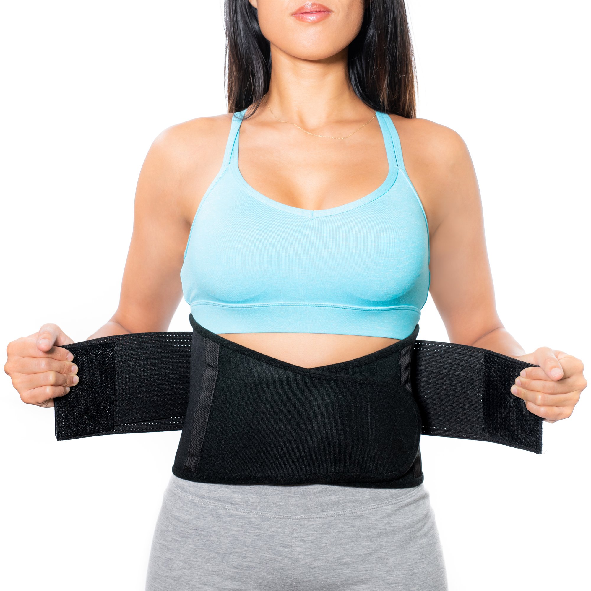 NeoHealth Lower Back Brace Lumbar Support Wrap for Recovery, Workout, Herniated Disc Pain