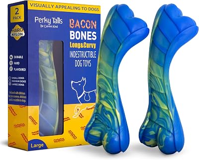 Perky Tails Almost Indestructible Dog Toys for Large Dogs 2 Pack