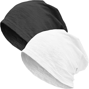 choshion 100% Cotton Thin Summer Slouchy Beanie Hat for Women Men Chemo Cap | Ultra Lightweight ,Soft ,Itch-Free Cotton Beani