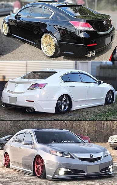 Amazon Com Cuztom Tuning Jdm Vip Style Smoke Tinted Window Visor Rain Guard W Clips Chrome Trim For 2009 2014 Acura Tl Sedan Automotive