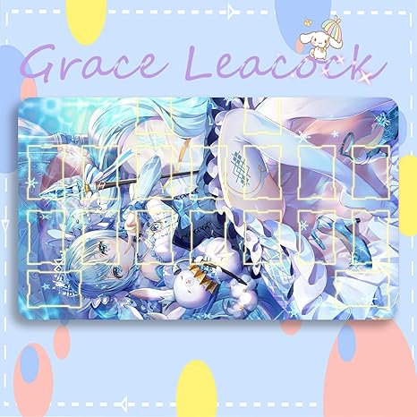 Amazon Graceleacock カードゲームプレイマット 遊戯王 プレイマット Vocaloid ボーカロイド 初音ミクhatsune Miku アニメグッズ Tcg万能 収納ケース付き アニメ 萌え カード枠あり 60cm 35cm 0 5cm トレカ 通販