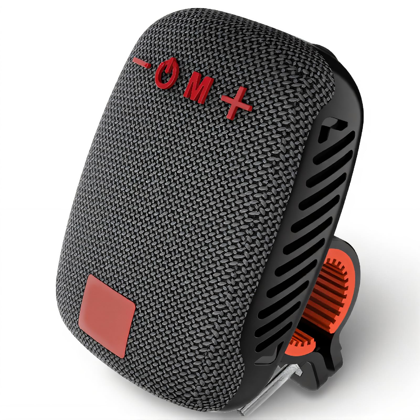 BT Speaker, Waterproof Dual Pairing Portable BT Speaker for Bike with FM Radio Support Memory Card, Outdoor Speaker Travel Speaker for Cycling, Hiking (Black)