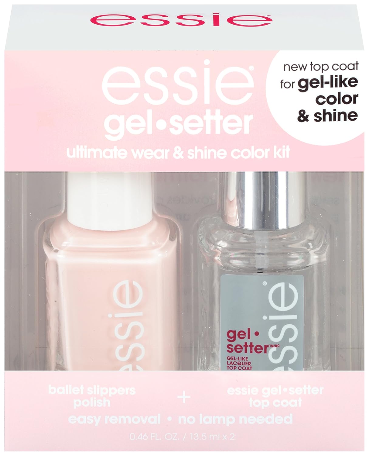 essie Gel Setter Ultimate Wear & Shine Color Kit, Ballet