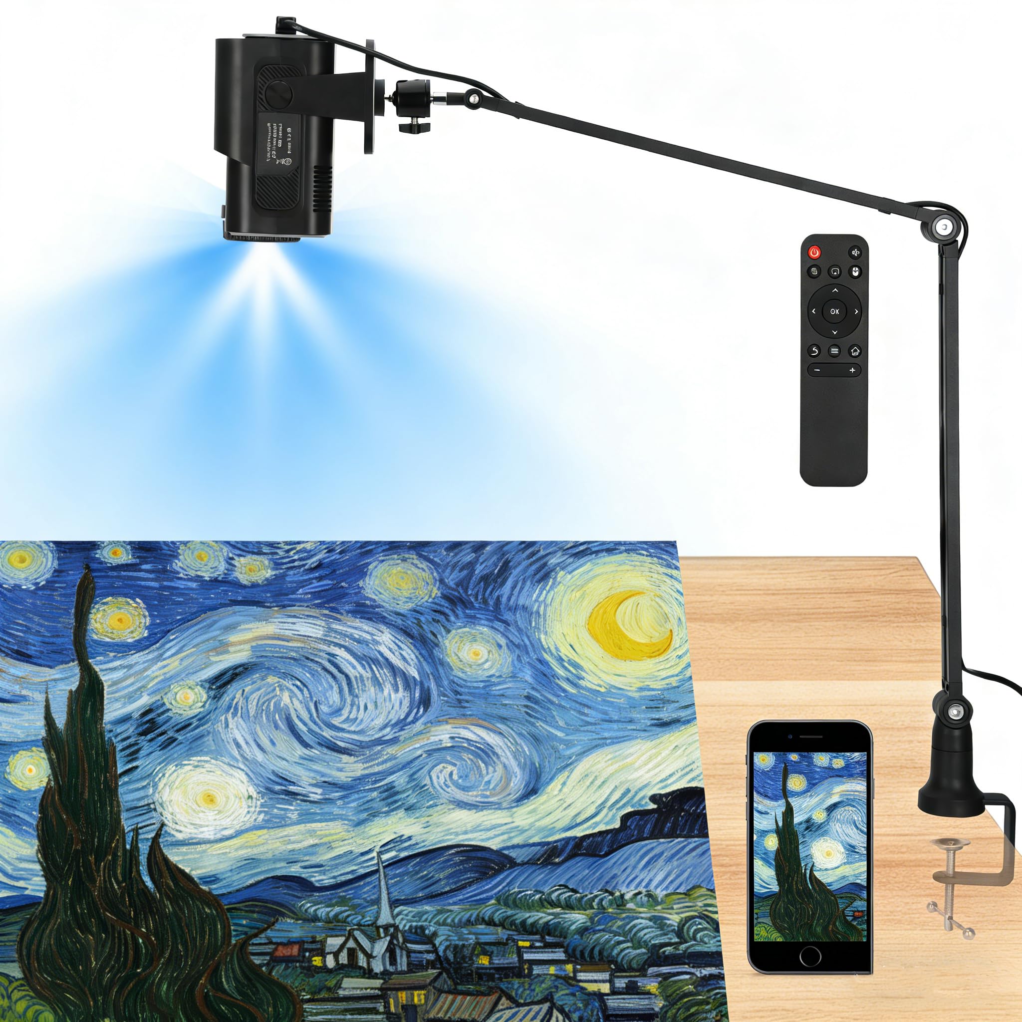 Photo 1 of Art Projector for Tracing and Drawing with Exclusive Drawing App, Native 1280P HD Drawing Projector for Artists & Adults, 8 Pro Tracing Tools for Painting on Canvas, Wall Murals, Cake Decorating
