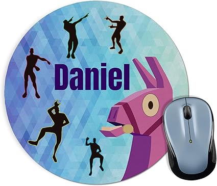 LolaPix Tappetino per Mouse Personalizzato con Nome. Regali Personalizzati  per i Fan. Vari Modelli 20x20cm. Rotonda. FORTNITE: Amazon.it: Casa e cucina