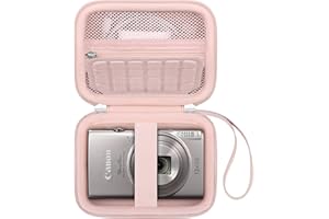 Canboc Carrying Case for Canon PowerShot ELPH 360/ IXY 650/ IXY 180/ Sony DSCW830 Digital Camera, Mesh Pocket fit Cable, Batt
