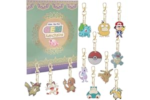 TRUMIL 12 Pcs 5D Diamondo Painting Kits for Kids, Make Your Own GEM Keychains 5D DIY Art and Craft Keyrings Kits for Boys and Girls Ages 8-12 Birthday Gifts Thanksgiving Christmas Party Favors