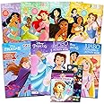 Disney Princess Coloring Book Set - Bundle of 7 Jumbo Activity Books, Stickers, Games, More | Featuring Cinderella, Elsa, Anna, Rapunzel, Moana, More
