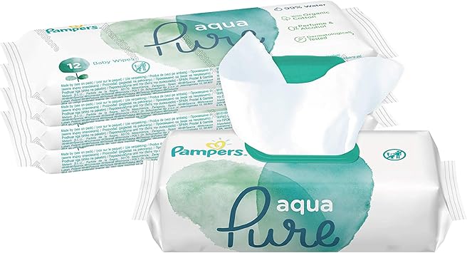 pampers aqua pure wipes 12 pack