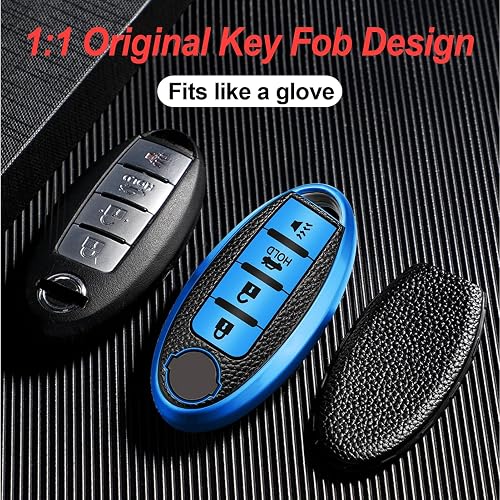 Red Soft TPU Full Protect Key Shell Case Protector Skin For Nissan Sentra Murano