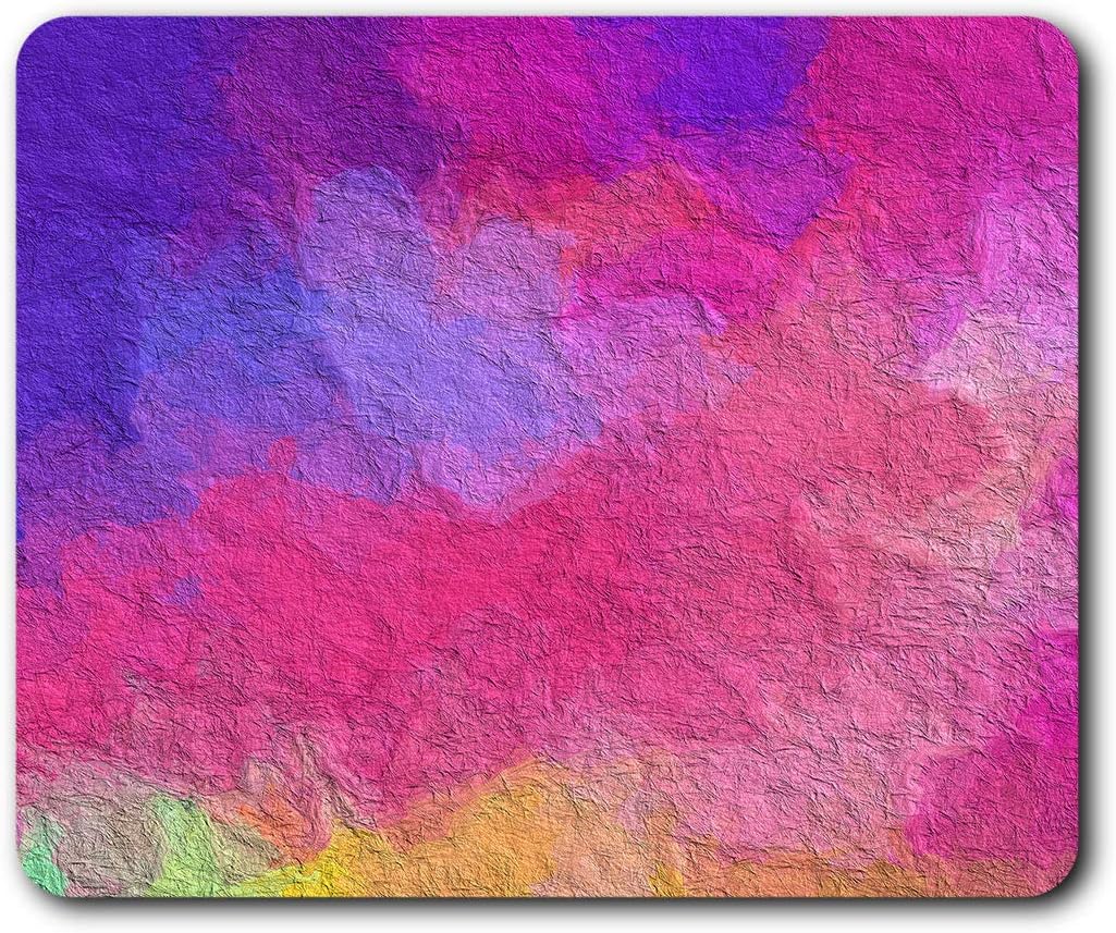Watercolour Painting Pink Purple Mouse Mat Pad Computer PC Laptop Gaming Office Home Desk Accessory Gadget 12446