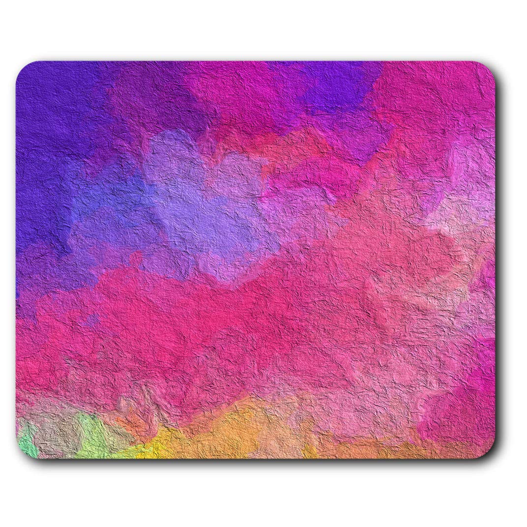 Watercolour Painting Pink Purple Mouse Mat Pad Computer PC Laptop Gaming Office Home Desk Accessory Gadget 12446