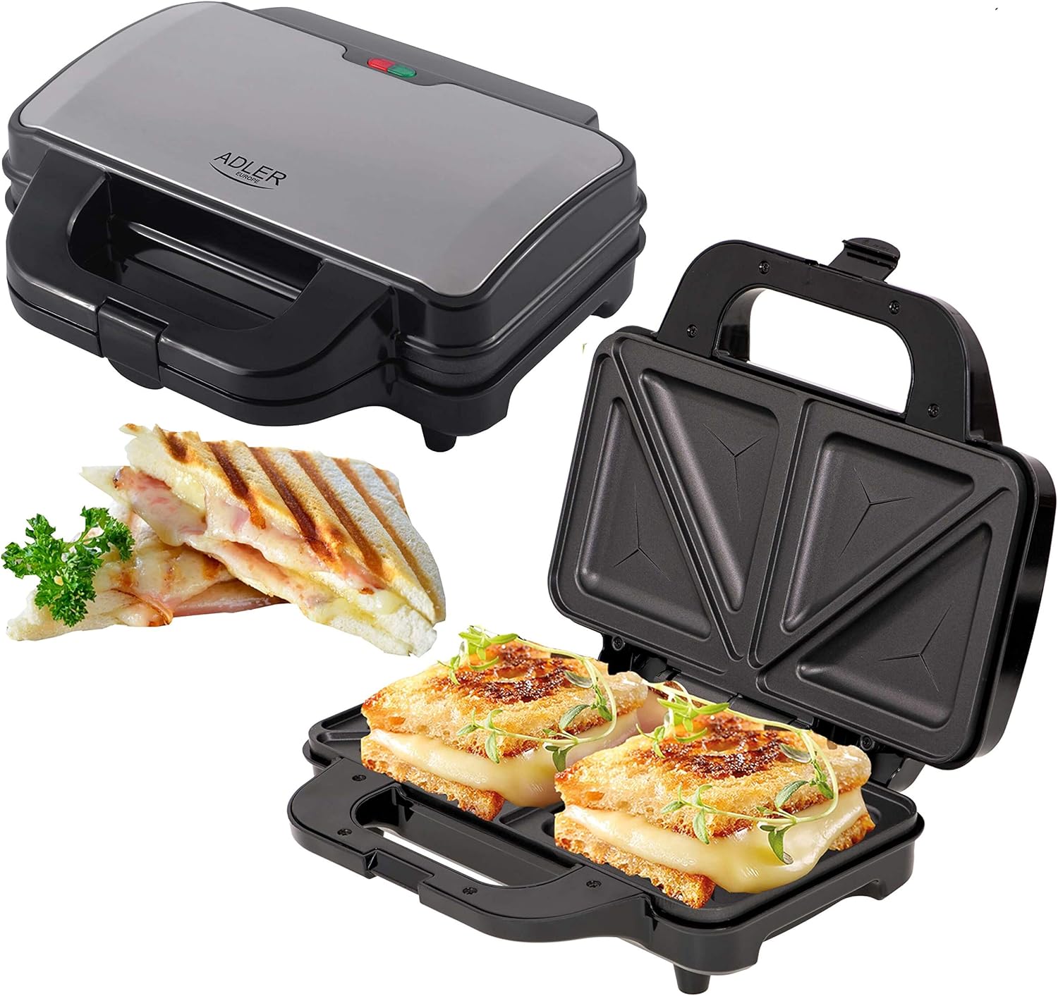 Amazon.de XXL Sandwichmaker 1300 Watt Sandwich Maker Edelstahl
