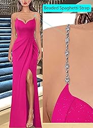 VFSHOW Womens 2024 Formal Prom Maxi Dresses Ruched