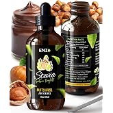 Enzo Liquid Stevia Drops Our Zero Calories Sweetener (4oz - 800 Servings/Bottle) - Nutty Hazel - All Natural flavoring with No Artificial Additives &amp; Filler Ingredient