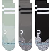 Stance Medium Performance Crew Socks 3-Pack, Nylon Blend Socks, Arch Support