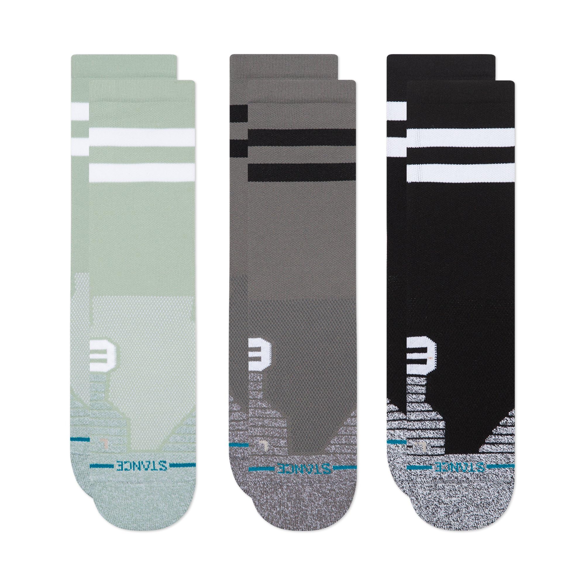 Stance Crew Socks - Franchise - Feel360 x Infiknit - 3 Pack (Medium)