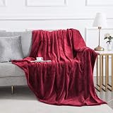 MOONLIGHT20015 Fleece Blanket 200x240 cm Burgundy 400 GSM Silk Touch view 8