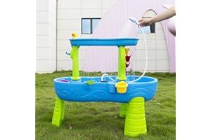 Bitubi Rechargeable Water Table Pump for Water Table,Kids Sand Water Play Table Pump,Multiple Water Play Modes,IPX7 Waterproof,A great gift for children (Pump Only)