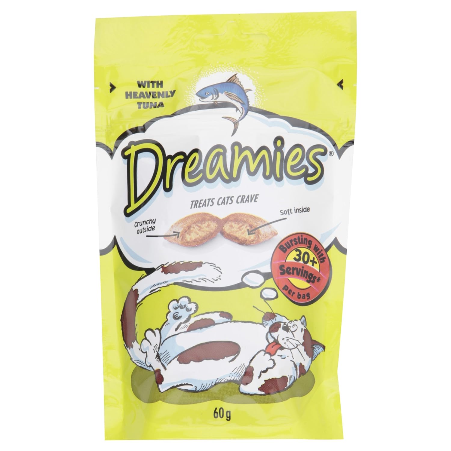 Dreamies Treats Cats Crave with Heavenly Tuna, 60 g Amazon.co.uk