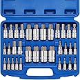 Mayouko 33PCS Master Hex Allen Bit Socket Set, S2 & Cr-V Steel, SAE and Metric, 5/64-Inch to 3/4-Inch, 2mm to 19mm