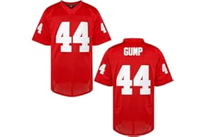 MESOSPERO Forrest Gump Jersey #44 Stitched Movie Football Jersey Red Men S-3XL