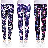 ZukoCert Girls Leggings Multipack - Soft Comfortable Athletic Leggings for Girls 4-12 Years