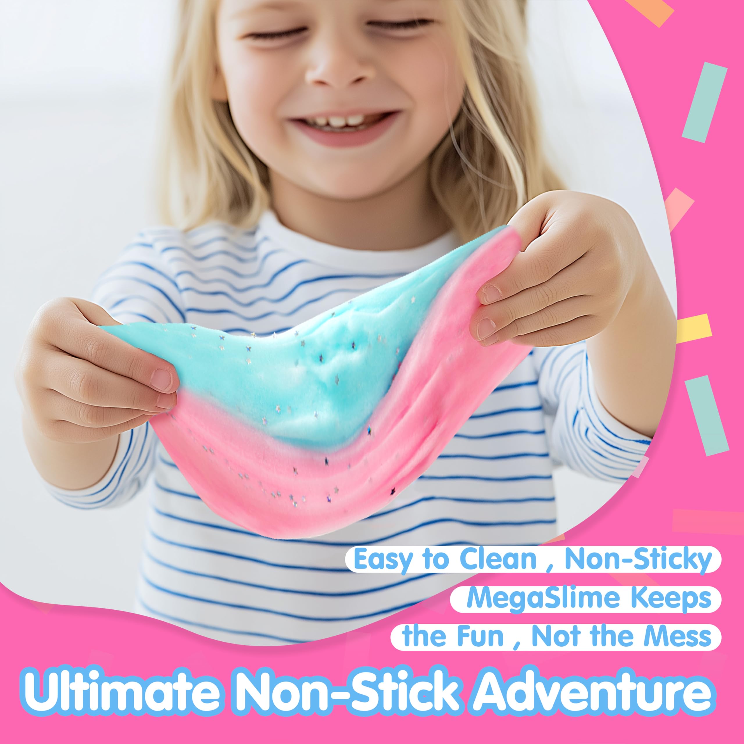 JOYIN Slime Party Favors, Cloudfin Manta Ray Slime - 8 oz., Soft, Non-Sticky, Mess-Free, Stress Relief, and Safe - Toys for Kids Classroom Reward, Boys and Girls Birthday Gifts