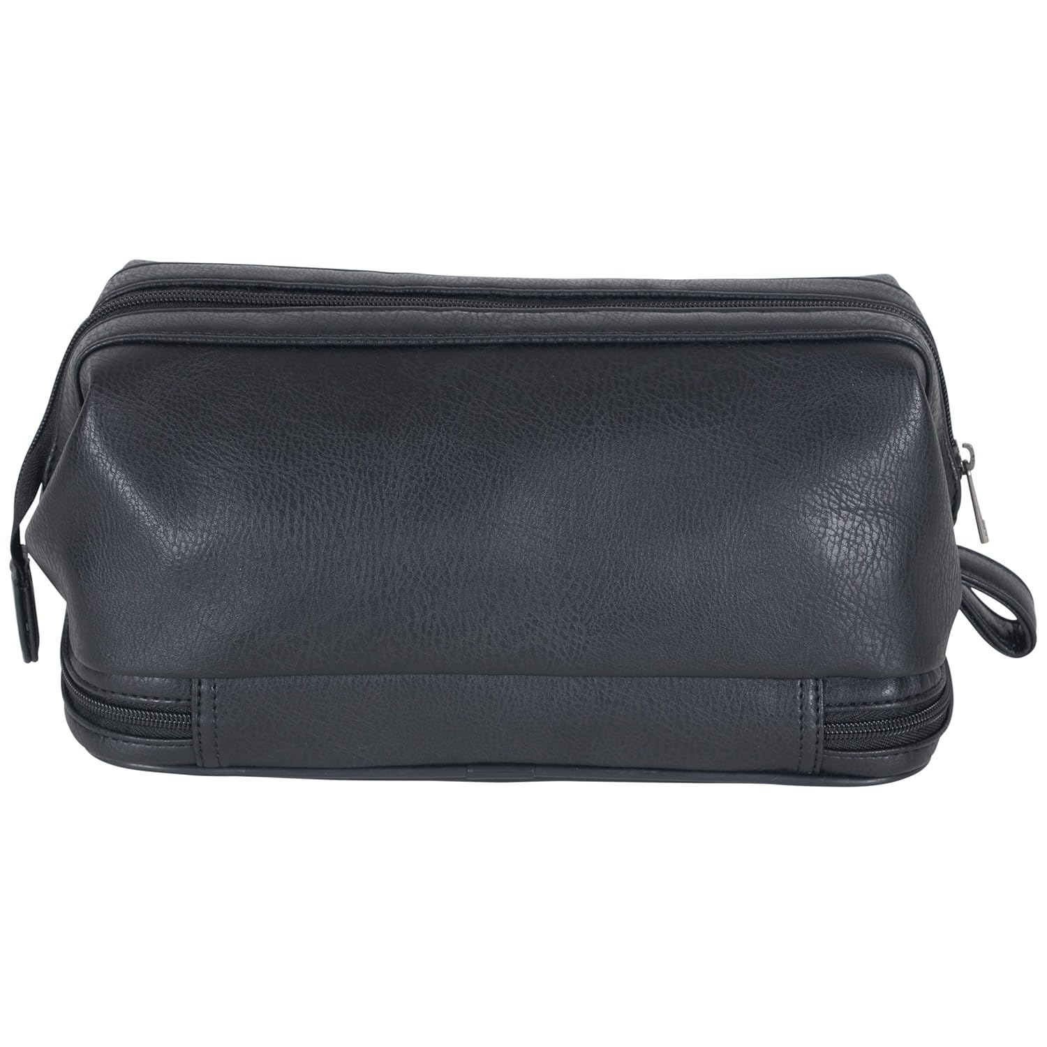 Ben Sherman Noak Hill Collection Vegan Leather Toiletry Travel Kit, Black, 2PC Set: Industrial & Scientific
