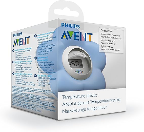 philips avent bath and room thermometer pink