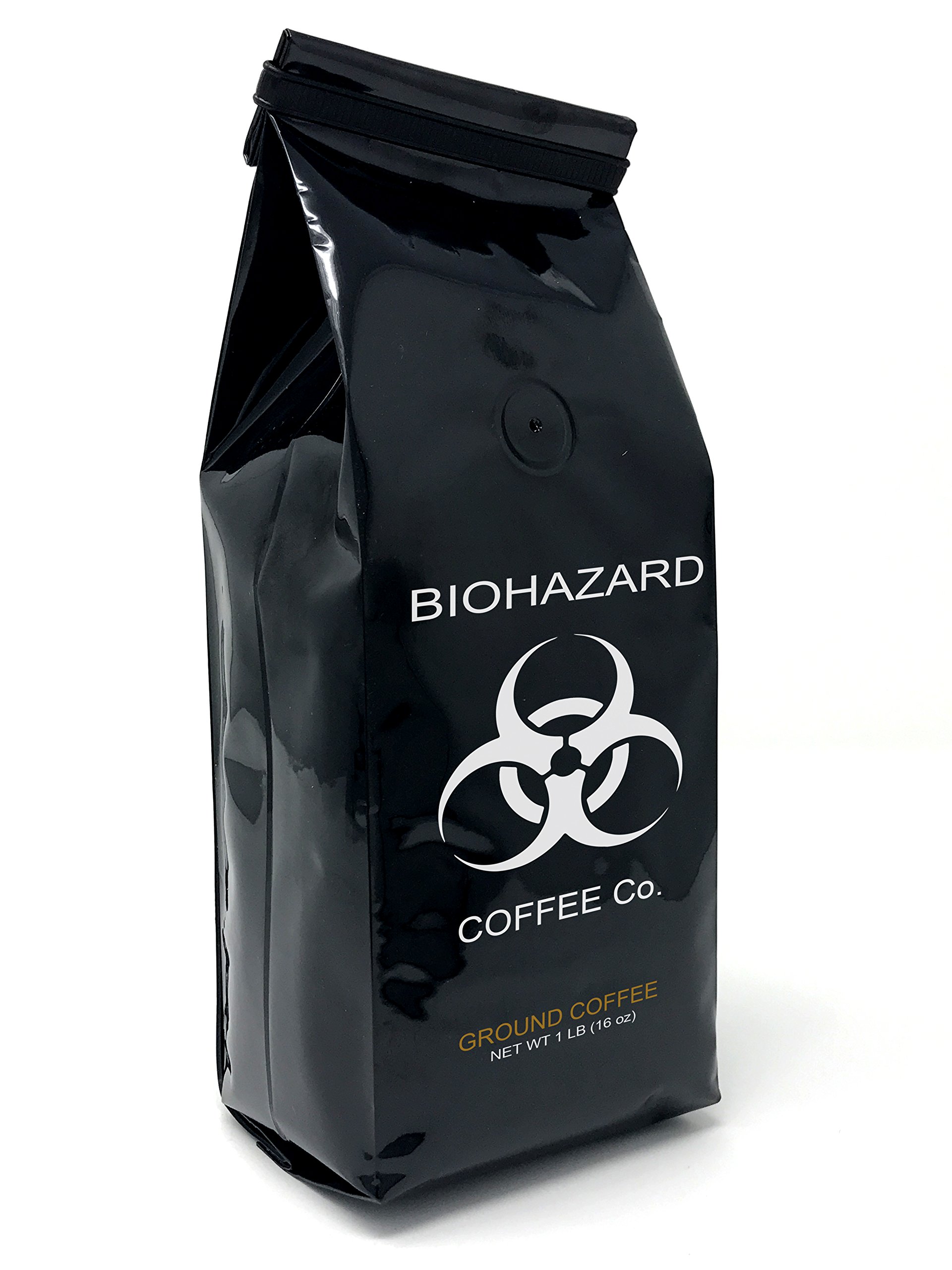 Biohazard Ground Coffee, The World's Strongest Coffee 928 mg Caffeine