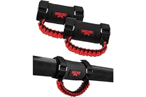 Badass Moto UTV Grab Handles Roll Bar, RZR Passenger Grab Handle Grips Fits Polaris Ranger, Mule for Teryx, CFMoto, Fits Yama