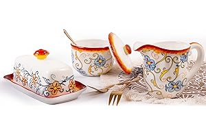 EURO CERAMICA HOME Duomo 3 Piece Breakfast Accessory Set