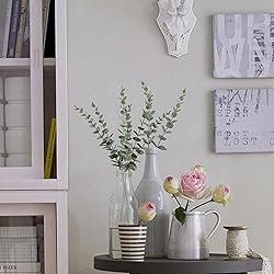 Tiyard 18pcs Eucalyptus Stems Artificial Eucalyptus