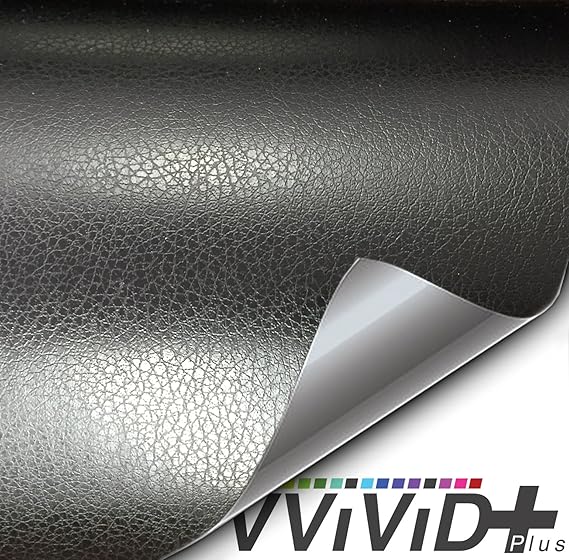 VViViD+ Black Fine Leather (Soft Touch) SelfAdhesive Vinyl