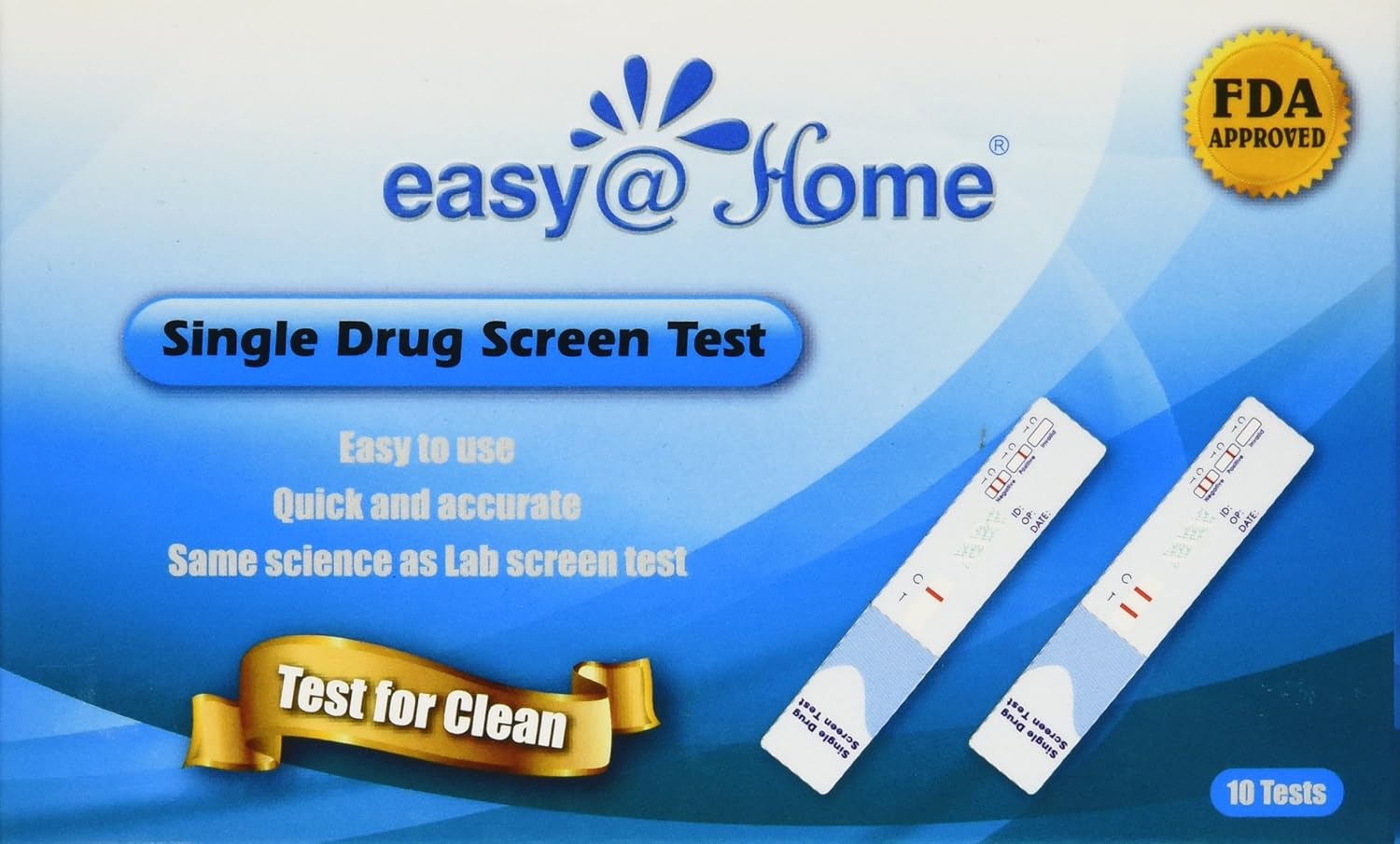 10 Pack Easyhome Marijuana (thc) Single Panel Drug Tests Kit