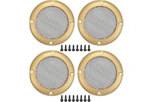 ACROPIX Universal 2" Car Speaker Grills Cover Mesh Round 2 Inch Audio Speaker Subwoofer Guard Protector Case with Screws Iron