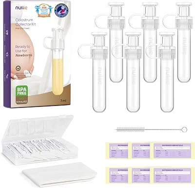 Nuliie Colostrum Collector Kit 7ml 6pcs Leakproof Silicone Ready-to-Use