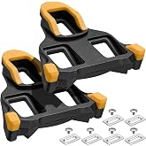 Corki SPD SL Cleats for Shimano SH10 SH11 SH12 System Locking Shoes, Indoor Road Bike Cleats 1 Set Yellow Red Blue