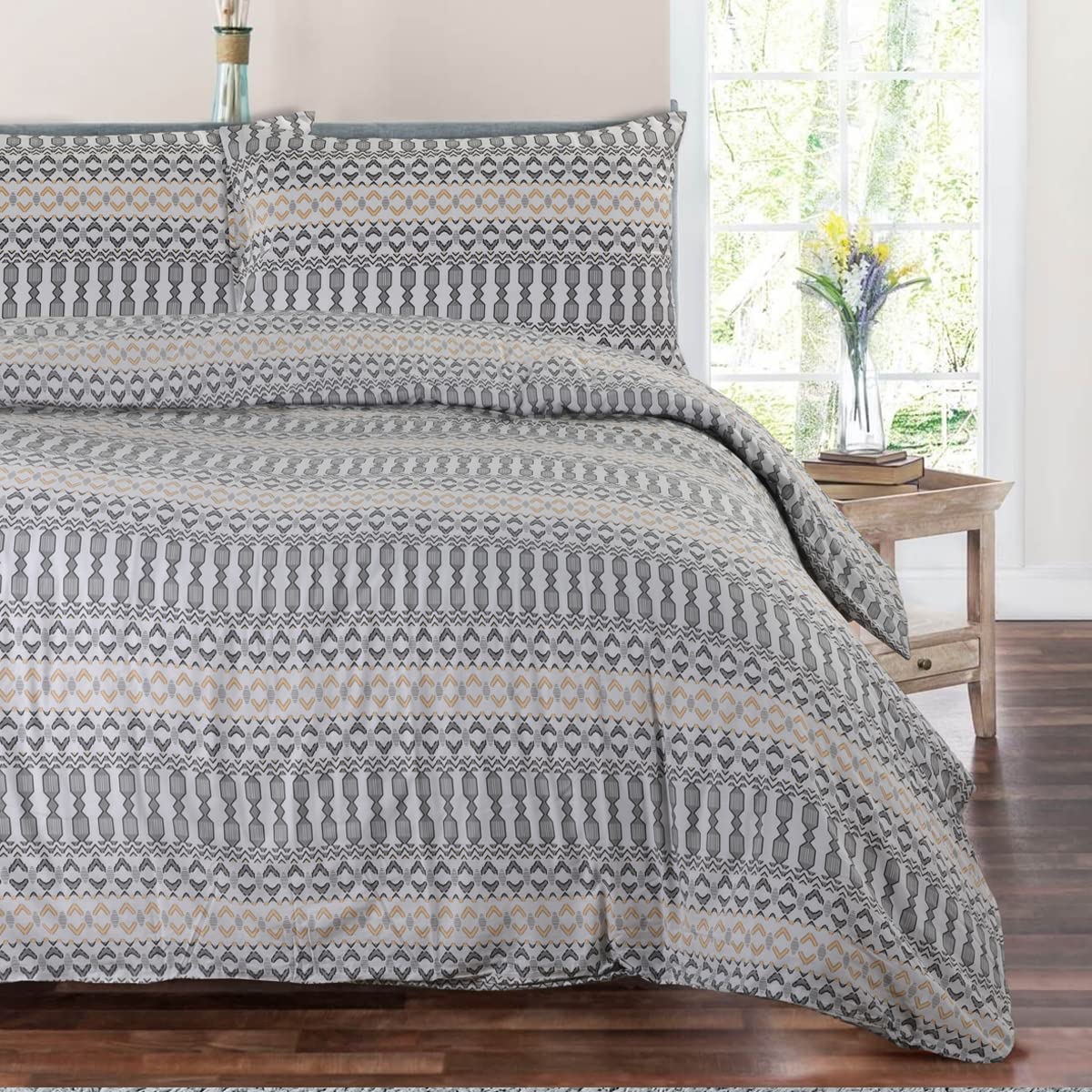 NIYS Luxury Bedding Percale Duvet/Quilt Cover Set in Single, Double and King Size with pillow cases