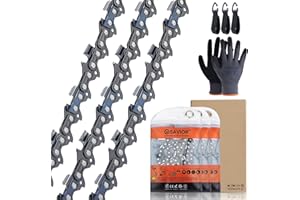 Savior 20 Inch Chainsaw Chain 3/8" Pitch .050" Gauge 72 Drive Links for Husqvarna 455 55 555 Rancher Chain Replace Stihl MS391 MS311 33RS-72 33RS3-72 3624 005 0072 20" Chainsaw Chain- E72 (3 Chains)