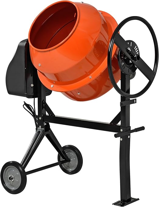 [in.tec] electric cement mixer cement drum machine drum volume 140L