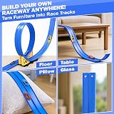 Dreamon 5M Flexible Car Track with 4 Cars 2 Ramps Storage Bag Blue view 6