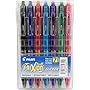 Pilot FriXion Clicker Retractable Erasable Gel Pens, Fine Point, Assorted Color Inks, 7-Pack (31472)