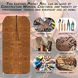 UJ Ramelson Leather Tool Roll Holder 12 Pocket Chisels Hammers Gouges Pouch view 6