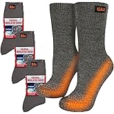 35° BELOW Thermal Insulated 1 or 3 Pk Socks for Men and Women, Designed with Soft Aluminized Loops to Keep Feet Warm and Cozy